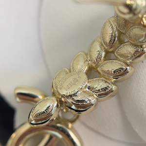 Chanel Crystals CC Wheat Earrings