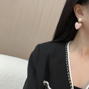 Miu Miu Heart Pendant Earrings