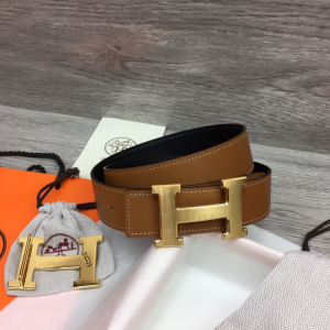 Hermes Constance H Leather Belt Brown 38MM