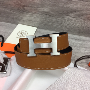 Hermes Constance H Leather Belt Brown 38MM