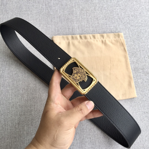 Versace Medusa Leather Belt Black 38MM