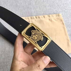Versace Medusa Leather Belt Black 38MM