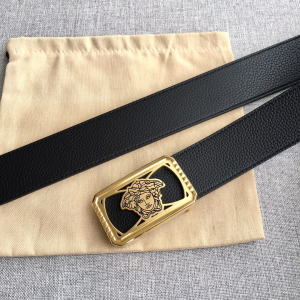 Versace Medusa Leather Belt Black 38MM