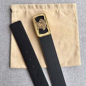 Versace Medusa Leather Belt Black 38MM