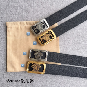Versace Medusa Leather Belt Black 38MM