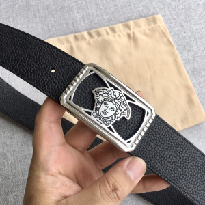 Versace Medusa Leather Belt Black 38MM