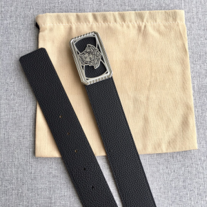 Versace Medusa Leather Belt Black 38MM