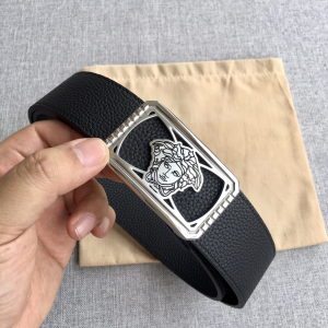 Versace Medusa Leather Belt Black 38MM