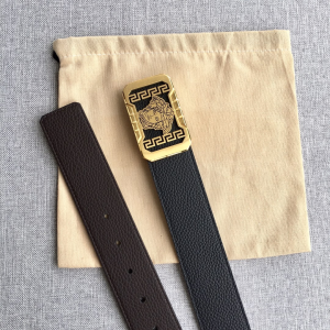 Versace Medusa Leather Belt Black 38MM