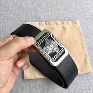Versace Medusa Leather Belt Black 38MM