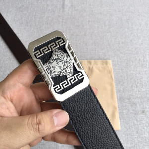 Versace Medusa Leather Belt Black 38MM