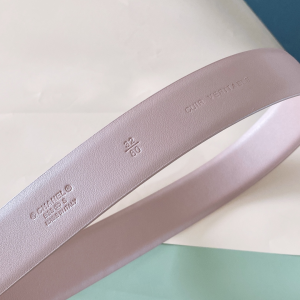 Chanel CC Logo Leather Belt Pink 30MM
