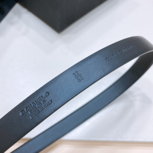 Chanel Leather Belt Black 20MM