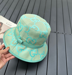 Gucci Jumbo GG Canvas Bucket Hat Green