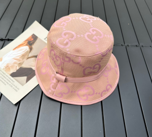 Gucci Jumbo GG Canvas Bucket Hat Pink