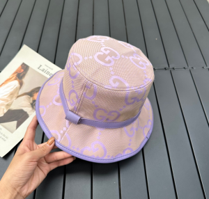 Gucci Jumbo GG Canvas Bucket Hat Purple
