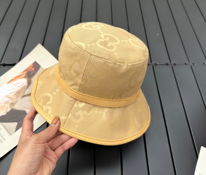 Gucci Jumbo GG Canvas Bucket Hat Yellow