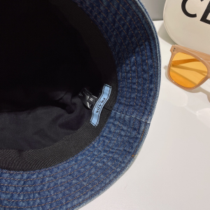 Prada Denim Blue Bucket Hat