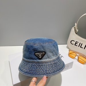 Prada Denim Blue Bucket Hat