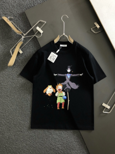 Loewe Howls Moving Castle Printed Cotton T Shirt Black Loewe Howls Moving Castle Printed Cotton T Shirt Black