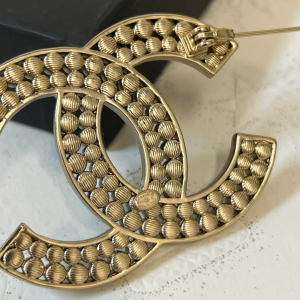Chanel Black Diamonds CC Log Brooch