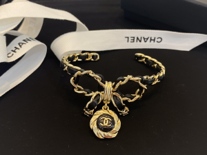 Chanel CC Bowknot Leather Bracelet