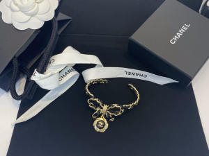 Chanel CC Bowknot Leather Bracelet
