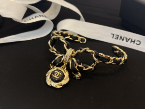 Chanel CC Bowknot Leather Bracelet