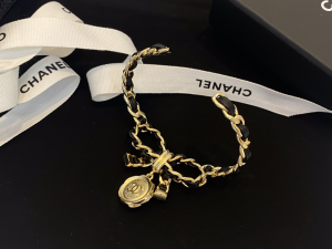 Chanel CC Bowknot Leather Bracelet