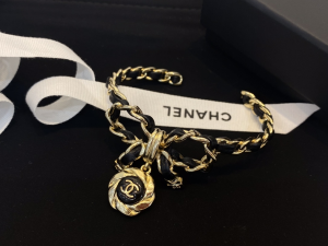 Chanel CC Bowknot Leather Bracelet