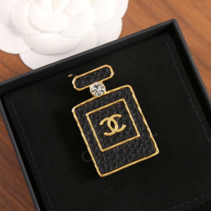 Chanel CC Leather Bottle Brooch