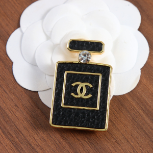 Chanel CC Leather Bottle Brooch