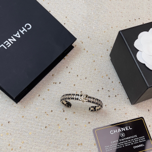 Chanel CC Leather Chain Bracelets