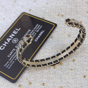 Chanel CC Leather Chain Bracelets