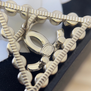 Chanel Crystal CC Triangle Earrings