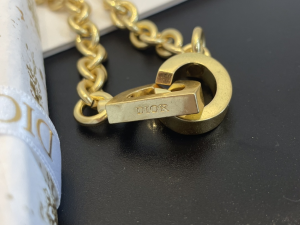 Dior CD Lock Gold Chain Bracelets