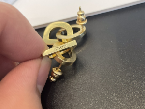 Dior CD Lock Gold Earrings