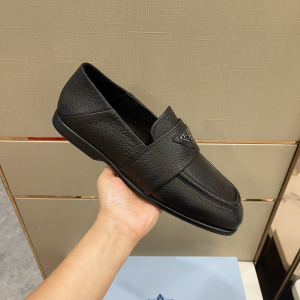 Prada Calf Leather Loafers Black