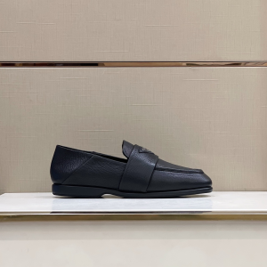 Prada Calf Leather Loafers Black