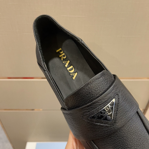 Prada Calf Leather Loafers Black