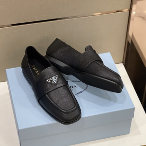 Prada Calf Leather Loafers Black