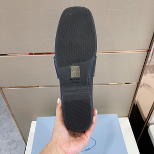 Prada Leather Loafers Black