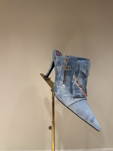 Diesel Denim Blue High Heeled Mules 90MM Diesel Denim Blue High Heeled Mules 90MM