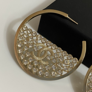 Chanel CC Logo Diamonds Earrings