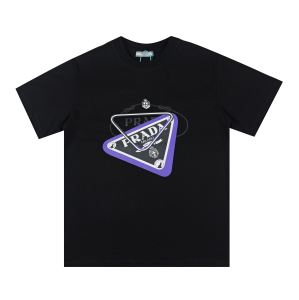 Prada Black Cotton T Shirt