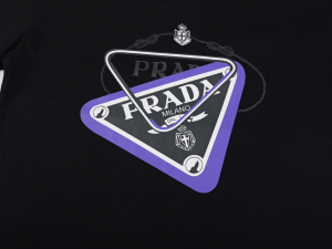Prada Black Cotton T Shirt
