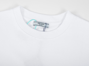 Prada White Cotton T Shirt