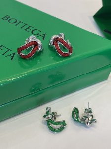 Bottega Veneta Red Earrings