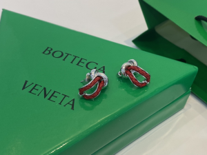 Bottega Veneta Red Earrings