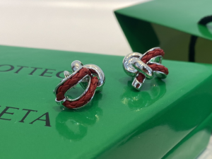 Bottega Veneta Red Earrings